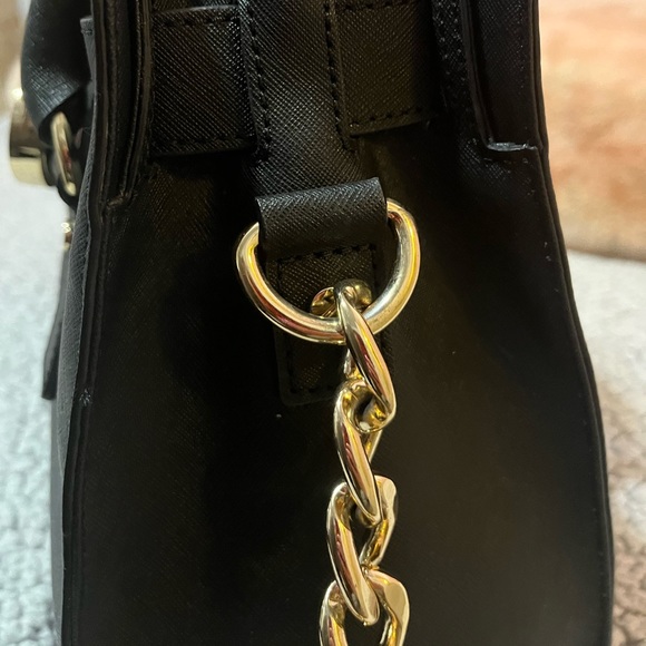 Michael Kors black and gold structured purse - Picture 5 of 8